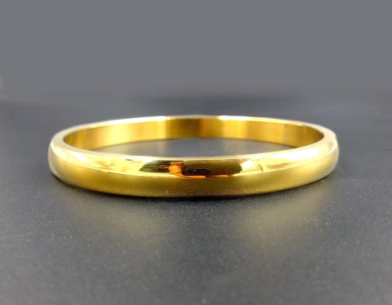 SHINDE EXPORTS gold plated gents kada stainless steel bangles for men and women daily use - Image 5