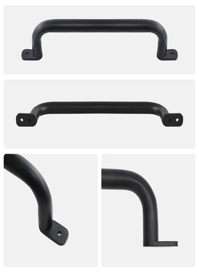 Purife 17 Inch Black Playground Accessories Safety Handles Set of 2 - Outdoor Metal Playset Handles, Swing Sets Grab Handle, Kids Safety Rail, Indoor Climbing Monkey Bar for Play Gym, Play Room - Image 2