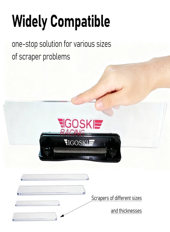 IGOSKI Wax Scraper Tuner - Repair, Recover and Sharpen Your Ski or Snowboard Waxing Tools(Black) - Image 3