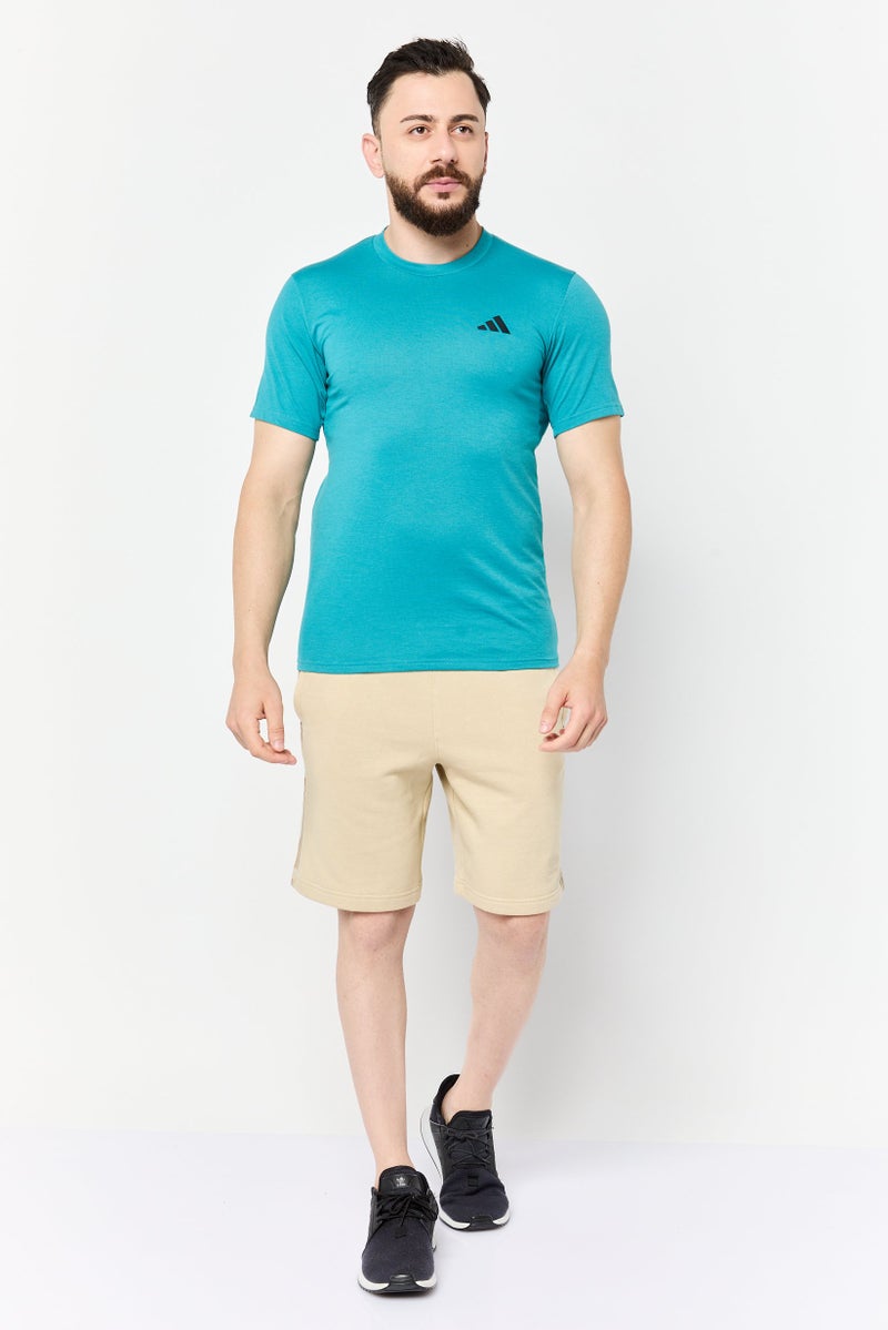 Adidas Men Sportswear Fit Short Sleeve Training T-Shirt, Green - Image 2