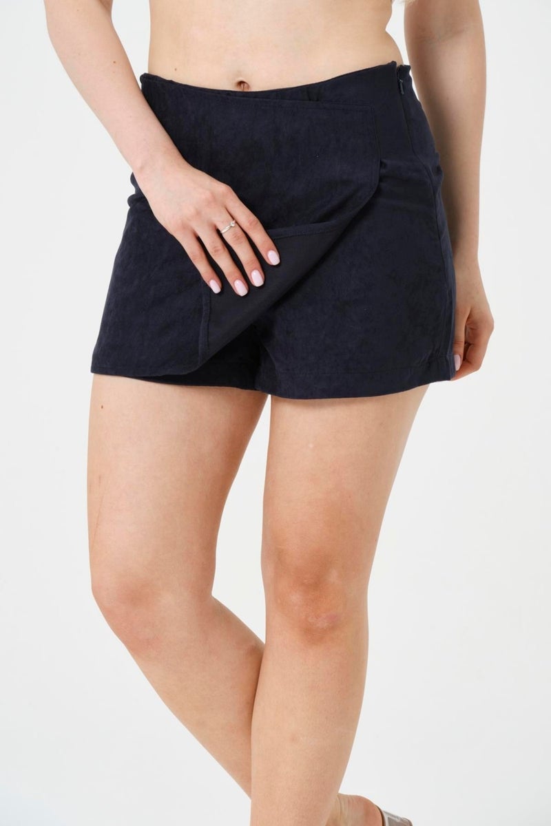 RICH Navy Blue Shorts Skirt  - Image 3