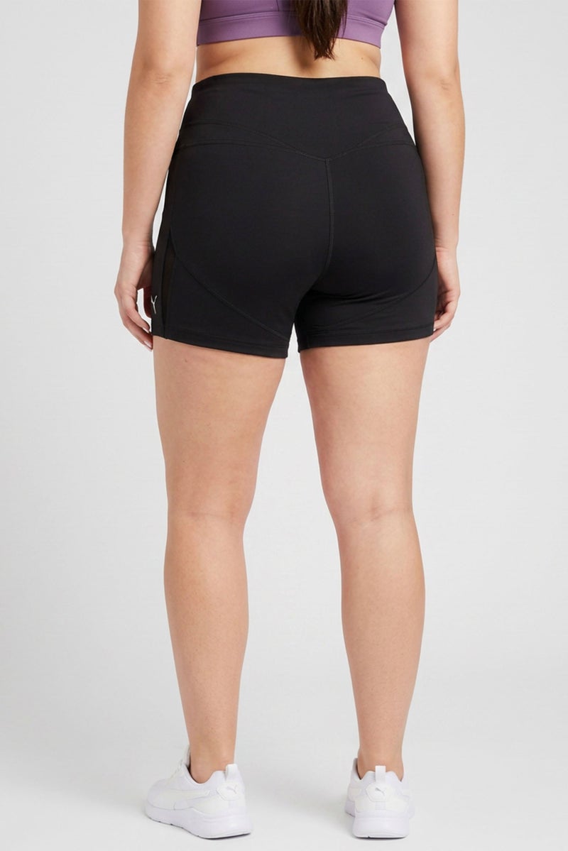 PUMA Women Tight Fit 4 Inseam Training Shorts, Black - Image 5