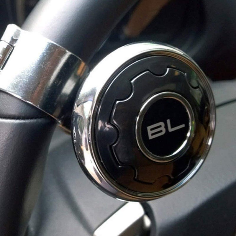 Overa Steering wheel knob, universal car steering wheel button power ball additional handle control steering aid fixed handlebar for car, tractor, lawn tractor, boat (Car Knob BL Black) - Image 3