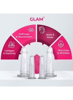 Lure Essentials GLAM Face Cupping Set Facial Set with Silicone Brush | Anti-Aging Face Lift Cupping Massage | FREE PDF Book for Professional and Home Use  - Image 5