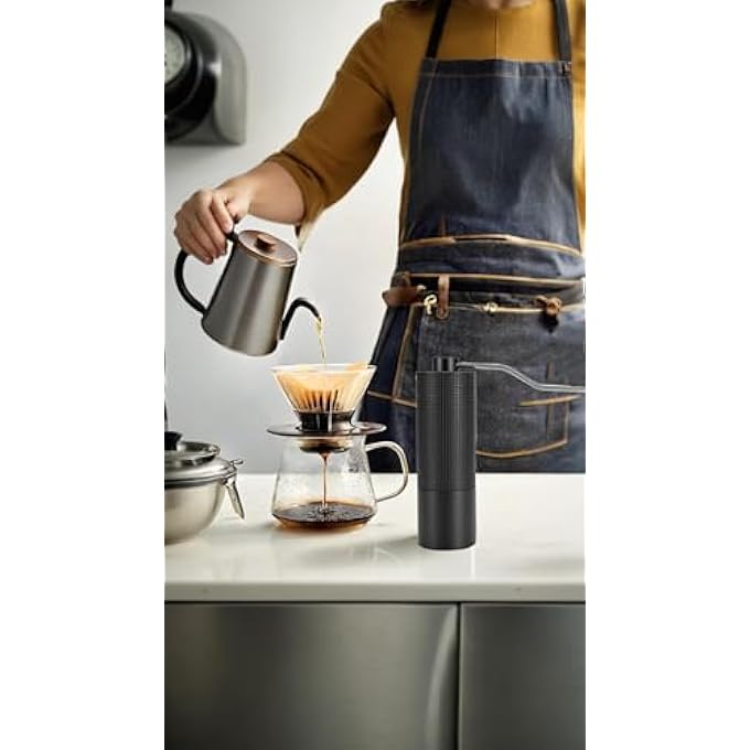 Honwor Portable Coffee Grinder With Adjustable Cnc Stainless Steel Conical Burrs  25G Capacity For Aeropress Drip Espresso French Press Turkish Coffee  Travel Friendly Gift - Image 2