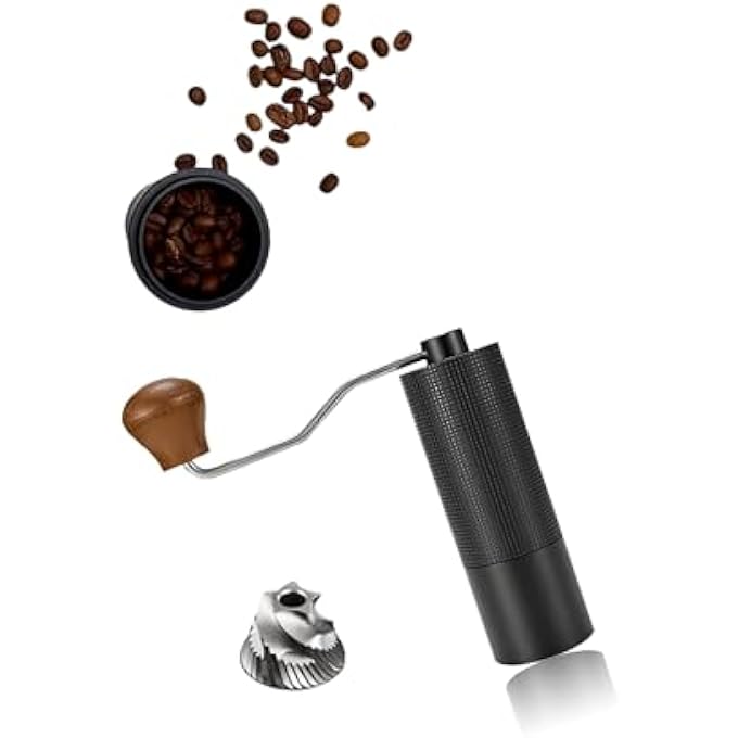 Honwor Portable Coffee Grinder With Adjustable Cnc Stainless Steel Conical Burrs  25G Capacity For Aeropress Drip Espresso French Press Turkish Coffee  Travel Friendly Gift - Image 1