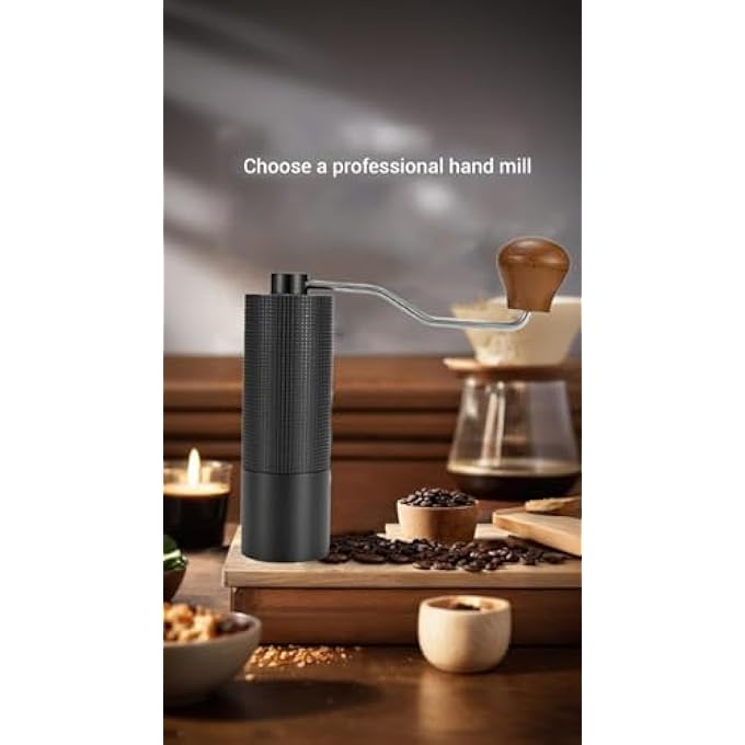 Honwor Portable Coffee Grinder With Adjustable Cnc Stainless Steel Conical Burrs  25G Capacity For Aeropress Drip Espresso French Press Turkish Coffee  Travel Friendly Gift - Image 5