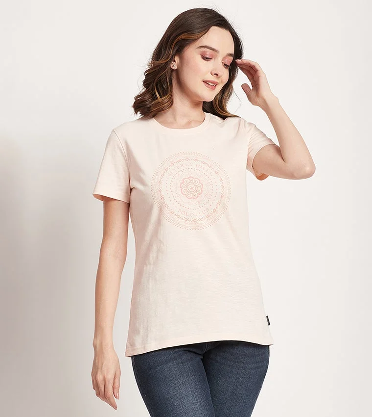 Logo Printed Short Sleeves Top