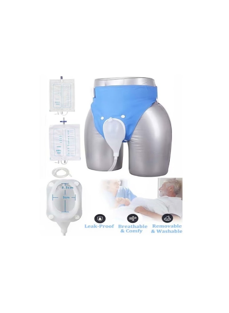 Relax Smart Reusable Silicone Urine Collector – Portable Wearable Urinary Drainage Bag System, Washable and Comfortable Design - Image 1