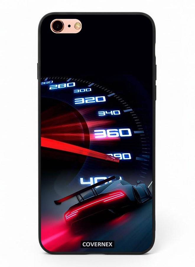 Covernex Apple iPhone 6 Plus Protective Case Cover Printed Featuring High Speed Dashboard Neon Racing Speedometer - Image 2