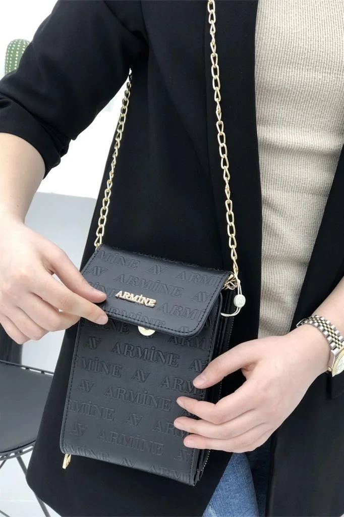 ARMINE 266 Laser Printed Cross Shoulder Strap Women's Bag