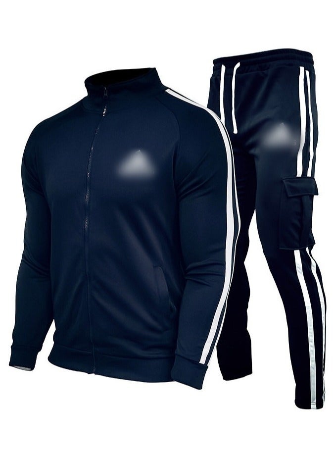 KUYING Men's Loose Sportswear And Sports Pants Two-Piece Set  - Image 1