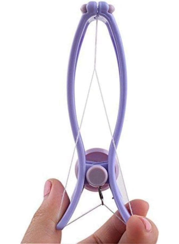 عدة إزالة الشعر بالخيط للوجه والجسم للنساء – جهاز واحد مع 10 خيوط لتحديد الحواجب بدقة وإزالة الشعر من الوجه والذقن والشفة العليا والجسم – سهلة الاستخدام - Image 1