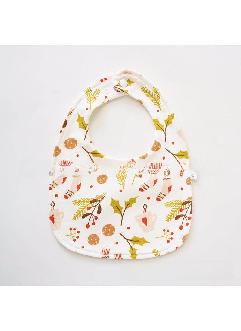 Baby Cotton U-shaped Bib Newborn Drool Scarf Waterproof Burp Cloth  stockings (U-shaped)
