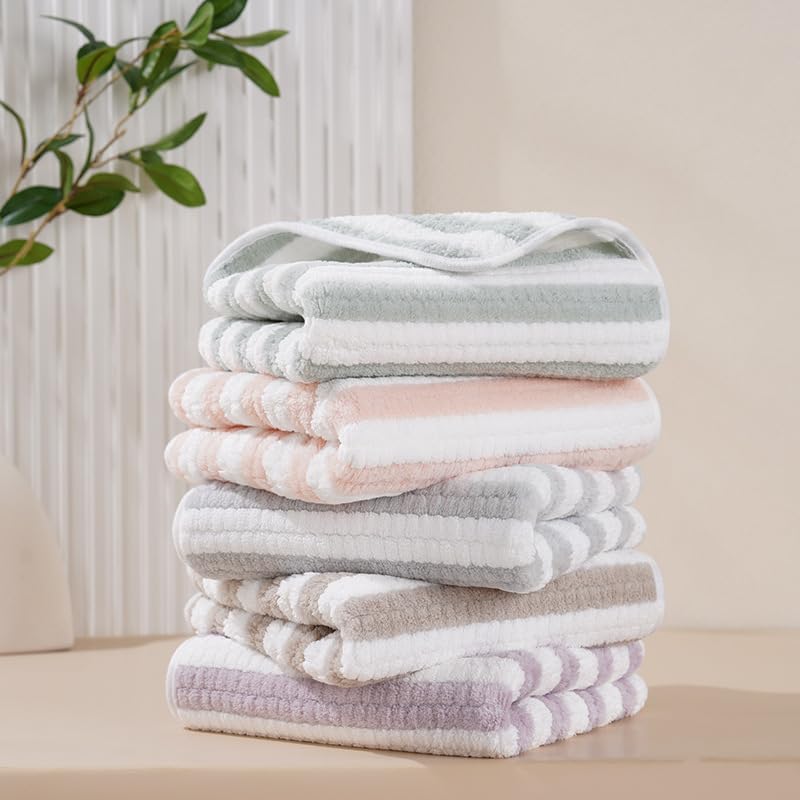 Home-Cloud Ultra Soft 400 GSM Bath Towel Set | 3X Softer Than Cotton Towels | Highly Absorbent & Ultra Fast Dry | Perfect for Home, Pool, Spa & Gym |Set of 2 (1 Bath (140x70cm), 1 Face Towel (75x35cm) - Image 4