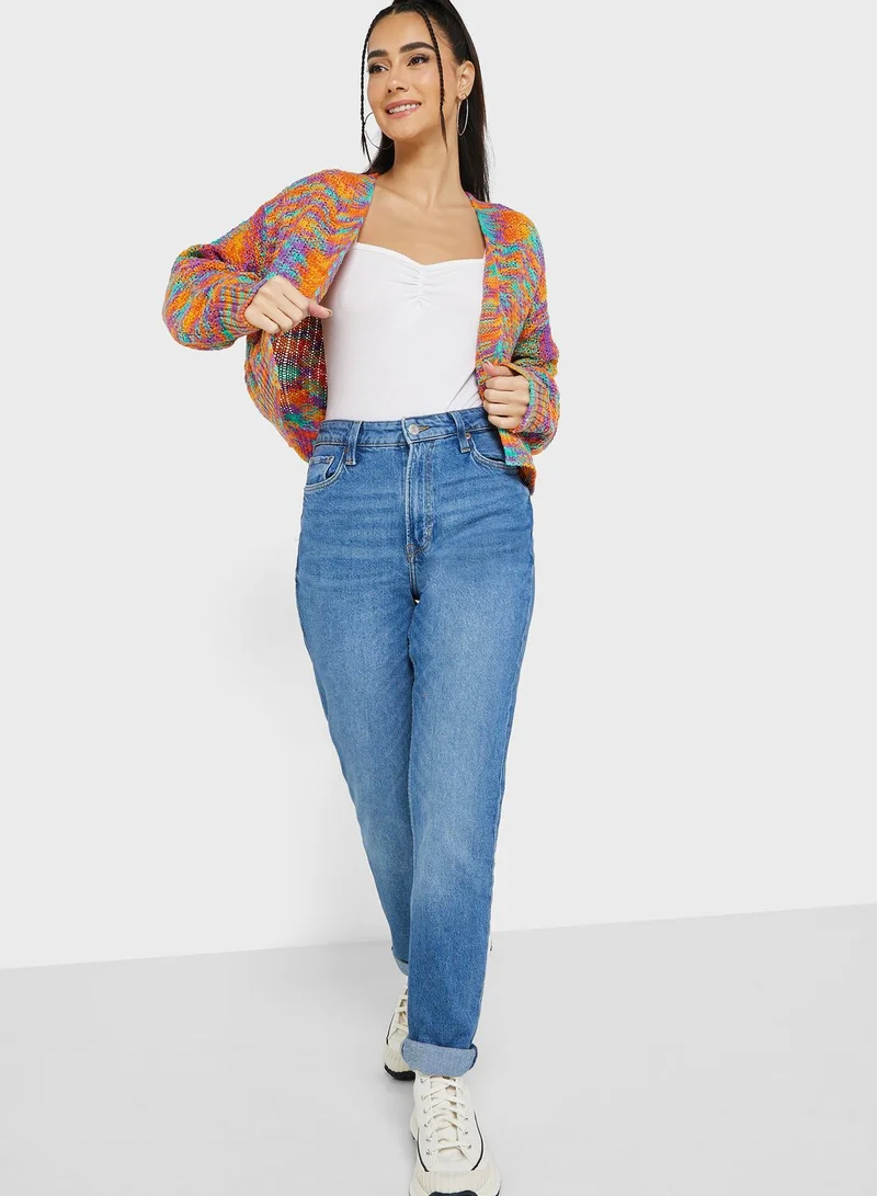 Ginger Multicolor Knitted Cardigan