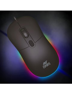 ANT Esports GM40 RGB Wired Optical Gaming Mouse | Minimalist Design | 2400 DPI Optical Sensor | Ergonomic Turtle Back Shell | Sober RGB Lights  - Image 2