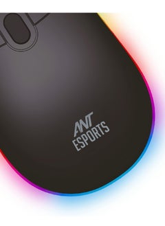 ANT Esports GM40 RGB Wired Optical Gaming Mouse | Minimalist Design | 2400 DPI Optical Sensor | Ergonomic Turtle Back Shell | Sober RGB Lights  - Image 4