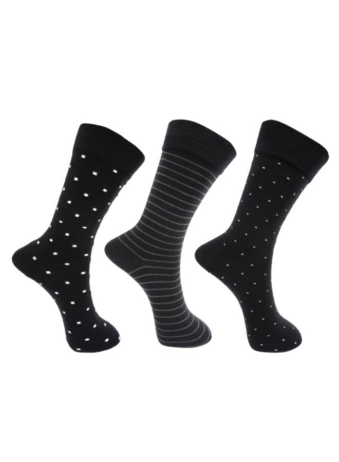 White Leaf 3 Pairs Men's Cotton Athletic Crew Socks Mid - Calf, Ultra - Breathable, Superior Moisture - Wicking - Free Size - Image 1