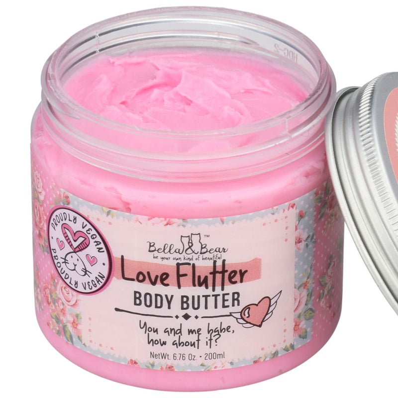 Bella and Bear Bella & Bear Love Flutter Body Butter - Hydrating Cream for Soft, Smooth Skin | Perfect for Stretch Marks & Scars | 6.7oz of Nourishing Love - Image 3
