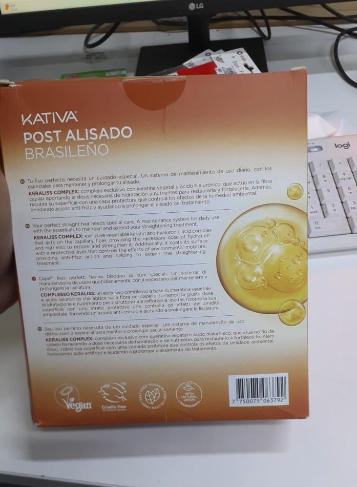 كاتيفا شامبو وبلسم 250 مل علاج عميق يعيد الهيكلة من الداخل ويحافظ على استقامة الشعر ومقاومته - Image 3