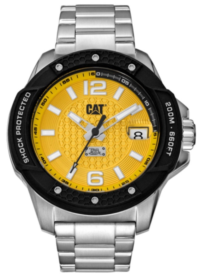 CATERPILLAR ساعة رجال كاتربيلر شوك ماستر إيفو بحزام من الفولاذ المقاوم للصدأ SJ.141.11.731 - Image 1