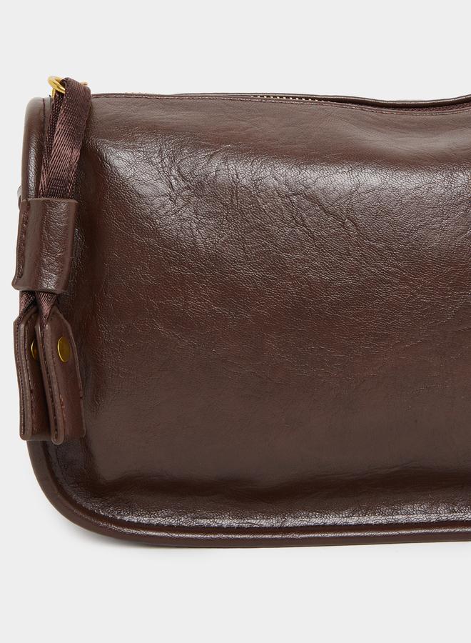 Styli Plain Shoulder Bag with Removable Shoulder Strap - Image 3