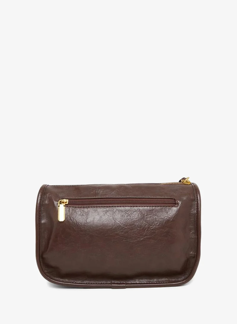 Styli Styli Plain Shoulder Bag with Removable Shoulder Strap