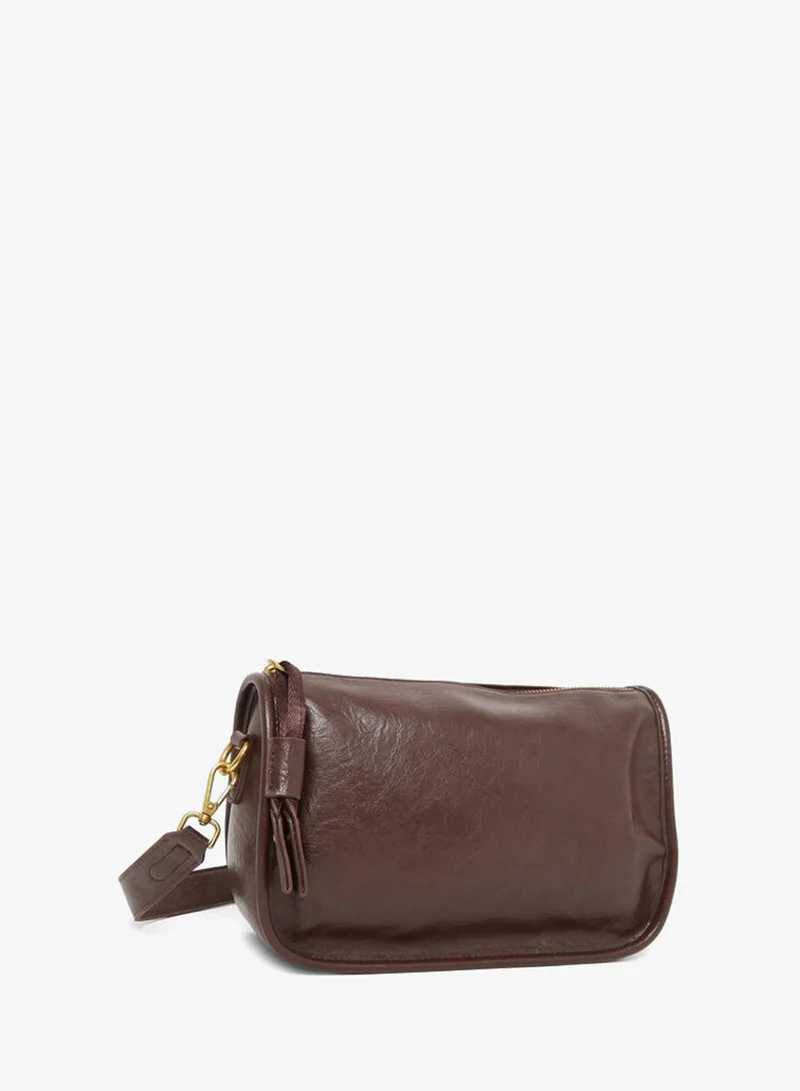 Styli Styli Plain Shoulder Bag with Removable Shoulder Strap
