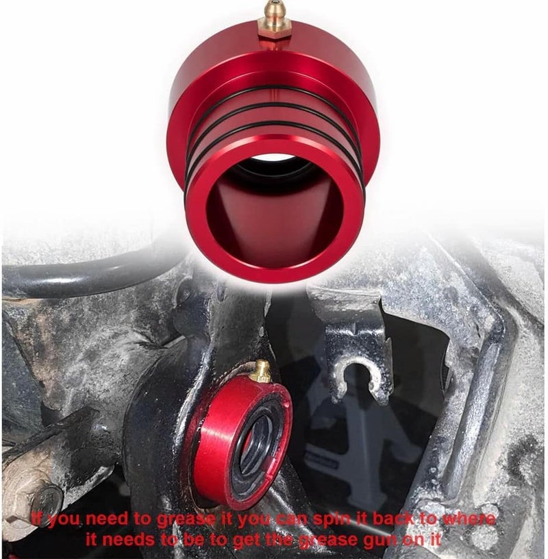 VISVIC Front Axle Tube Seal Pair MG21103 for Jeep Models - 2PCS Red - Image 4