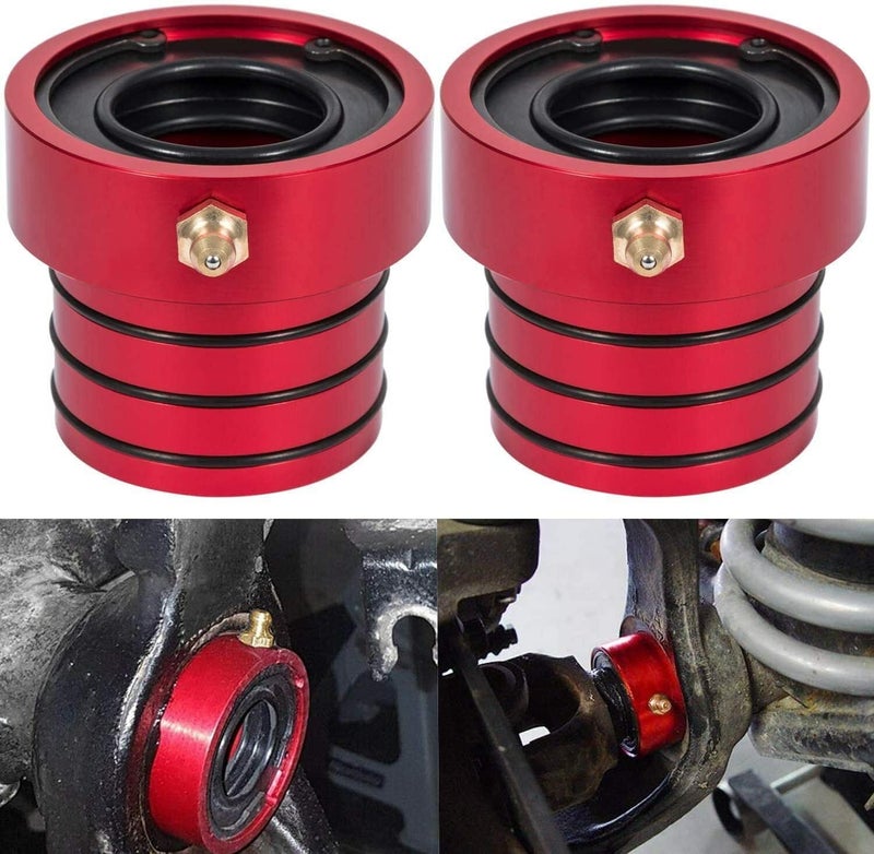 VISVIC Front Axle Tube Seal Pair MG21103 for Jeep Models - 2PCS Red - Image 1