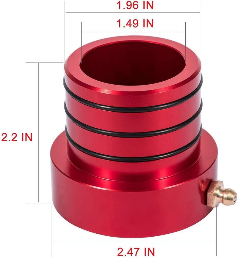 VISVIC Front Axle Tube Seal Pair MG21103 for Jeep Models - 2PCS Red - Image 3