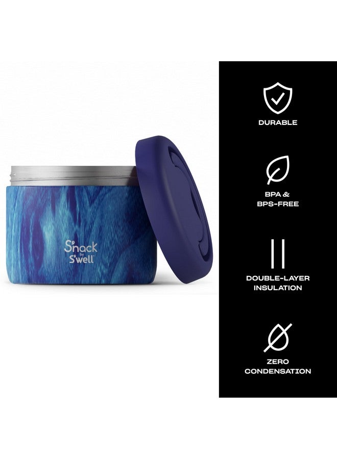 S'well S'well BPA-Free_S'nack_Stainless Steel Food Container - 24 Oz - Azure Forest - Double-Layered Insulated Bowls Keep Food Cold for 12 Hours and Hot for 7  - Image 3