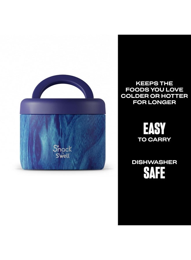 S'well S'well BPA-Free_S'nack_Stainless Steel Food Container - 24 Oz - Azure Forest - Double-Layered Insulated Bowls Keep Food Cold for 12 Hours and Hot for 7  - Image 2