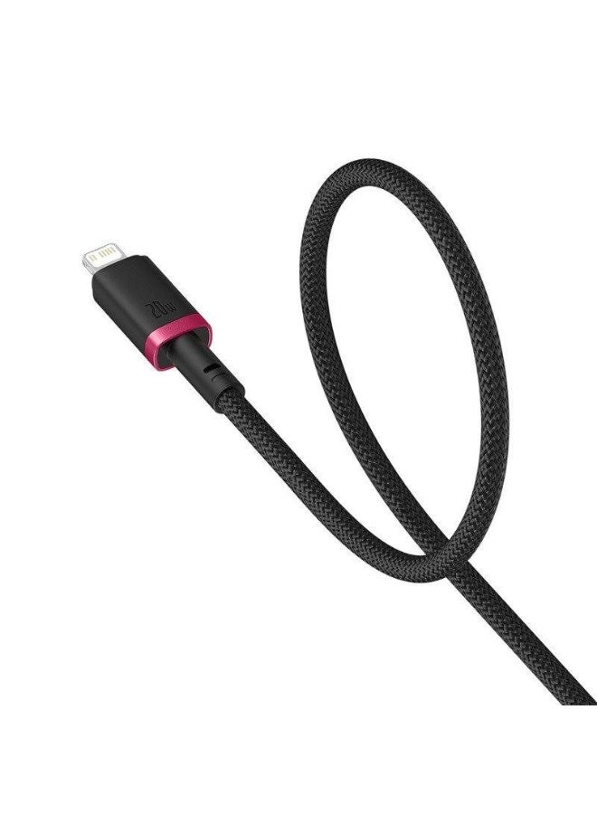 Baseus Dura Series Fast Charging Cable Type-C to iPhone 20W – 1 m – Grey+Black