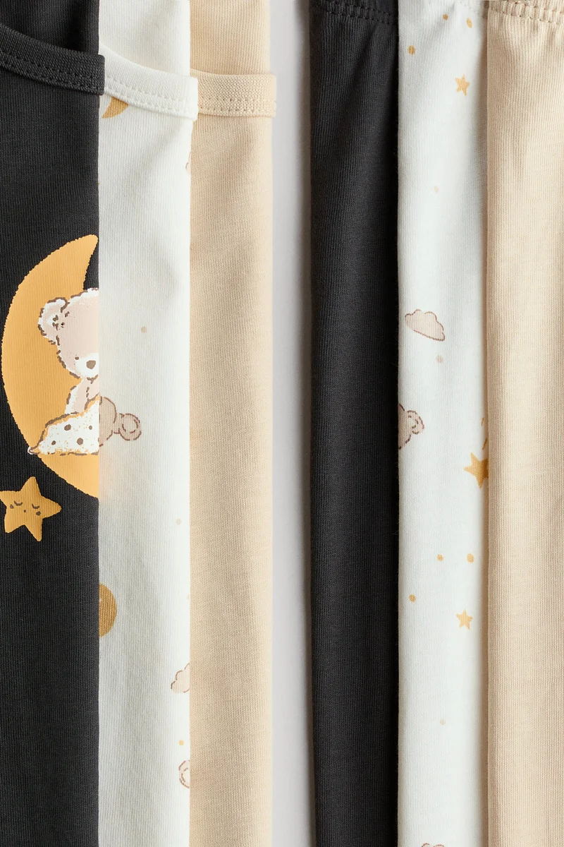 H&M 3-pack cotton pyjamas