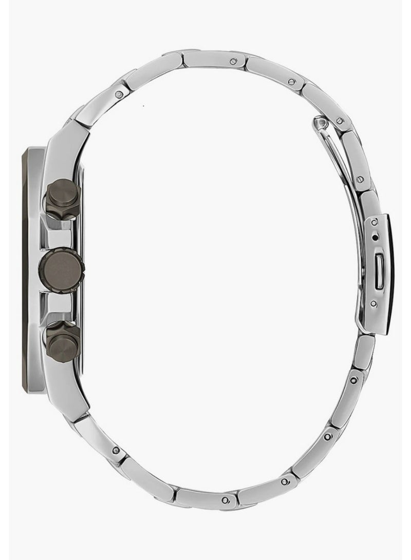 Guess Men's Silver Chronograph Stainless Steel Strap Watch - GW0489G1 - Image 4