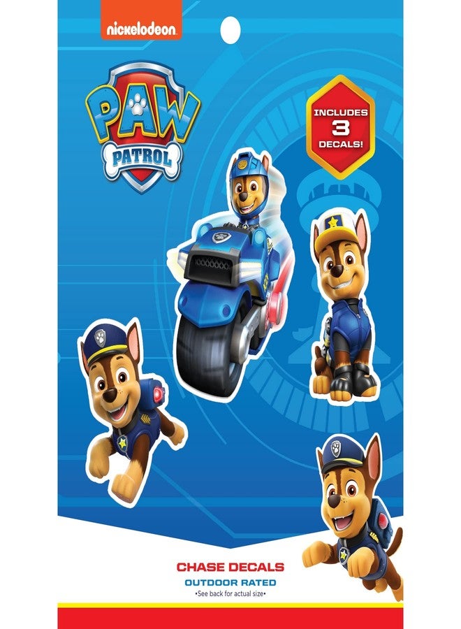 WALL PALZ ملصقات تشيس من باو باترول - مجموعة من 3 ملصقات تشيس للأطفال والكبار - ملصقات فينيل لأجهزة الكمبيوتر المحمولة، والأكواب، وزجاجات المياه، والمركبات - ملصقات نيكلوديون - Image 1