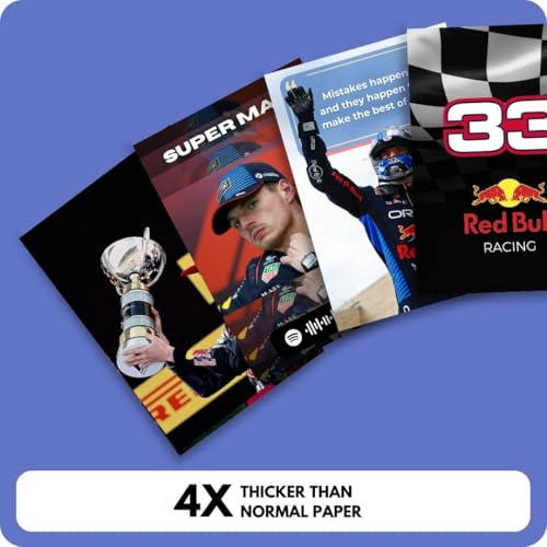 auraposter Paper Max Verstappen Poster (Set Of 40),Formula One Max Verstappen Mini Posters (15 X10 Cm),Red Bull F1 Poster Posters For Wall, Bedroom, Living Room,Formula 1 Posters,Glue Dots Included - Image 5