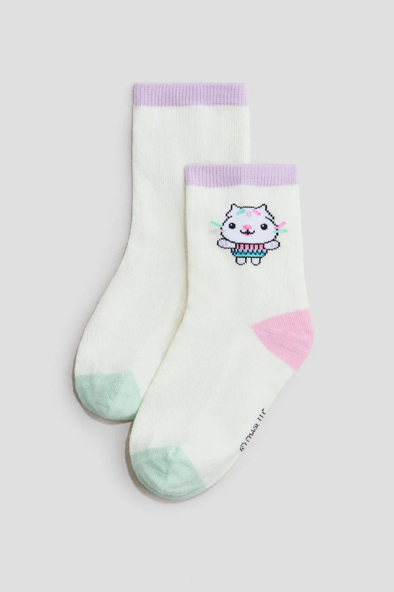 اتش اند ام جوارب بتفاصيل مزخرفة - عبوة من 5 أزواج