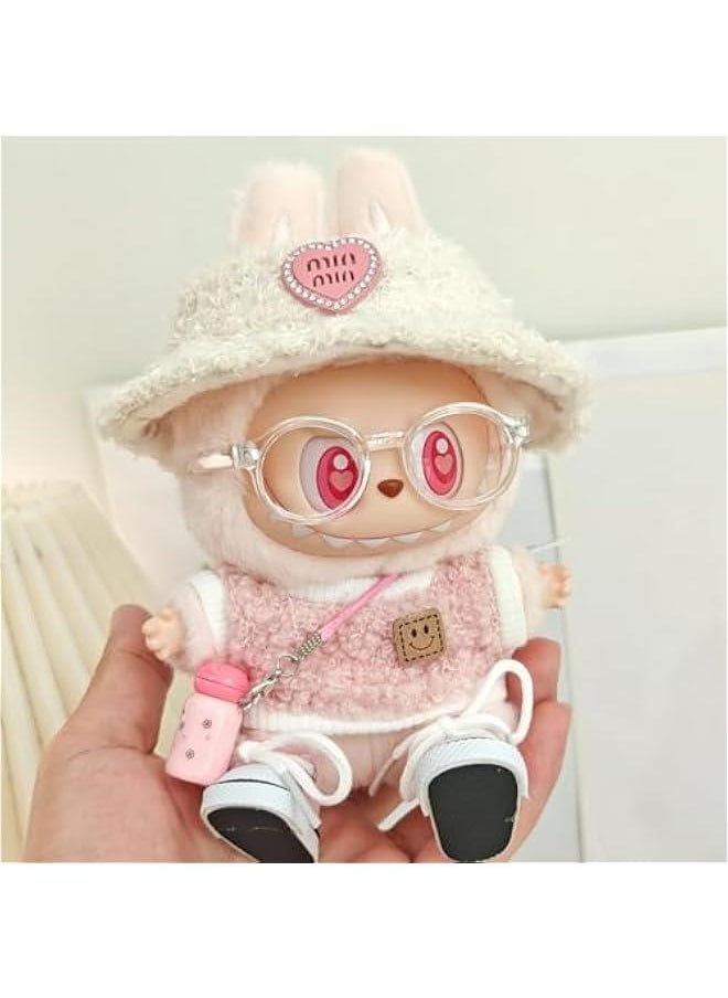 Arabest Labubu Clothes, Labubu Doll Accessories, Labubu Outfit Set 5 Pieces Suitable for 15cm 17cm Doll, Clothes for Labubu Keychain, Labubu Outfit Replacement(No Doll)  - Image 2