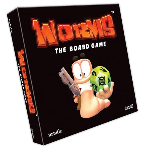 Mantic Games Worms The Board Game Hilarious Tabletop Game Incorporating All The Fun Shenanigans from The Classic Video Game Age 10 26 Player - Image 1