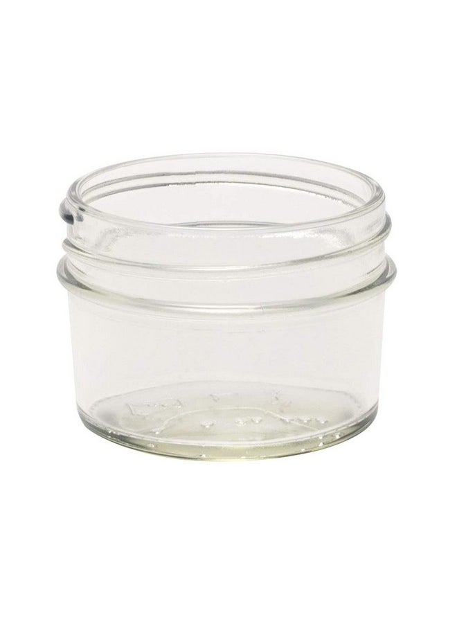 North Mountain Supply - North Mountain Supply 4 Ounce Glass Regular Mouth Mason Canning Jars - No Lids - Case of 12, RM-4OZ - Image 1