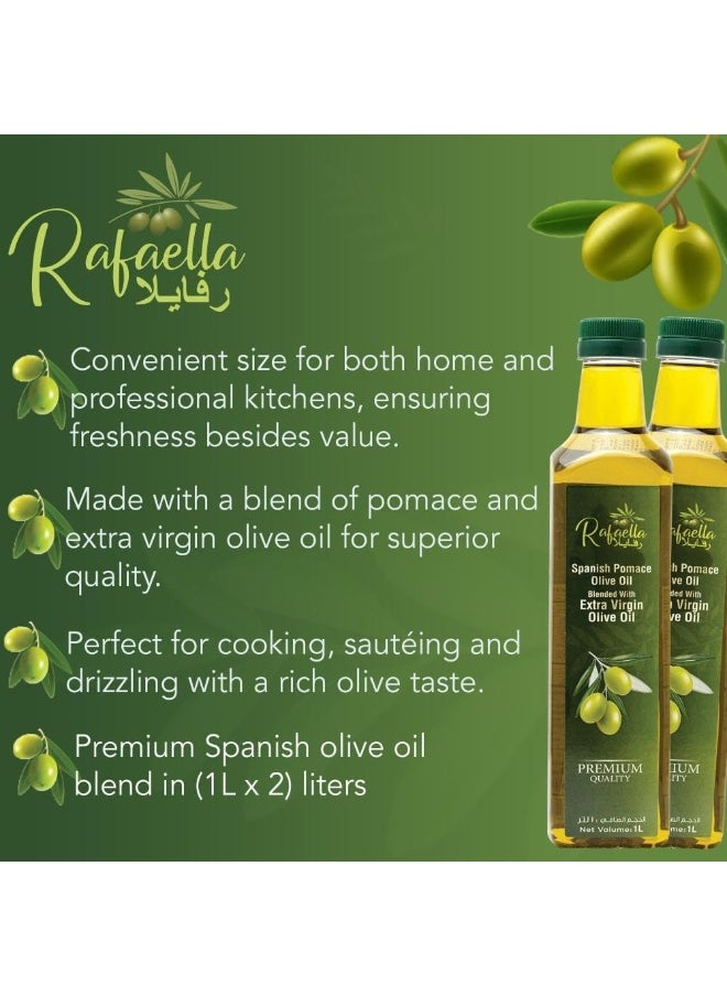 Rafaella Rafaella Spanish Pomace Olive Oil, 2 X 1 Liter  - Image 3