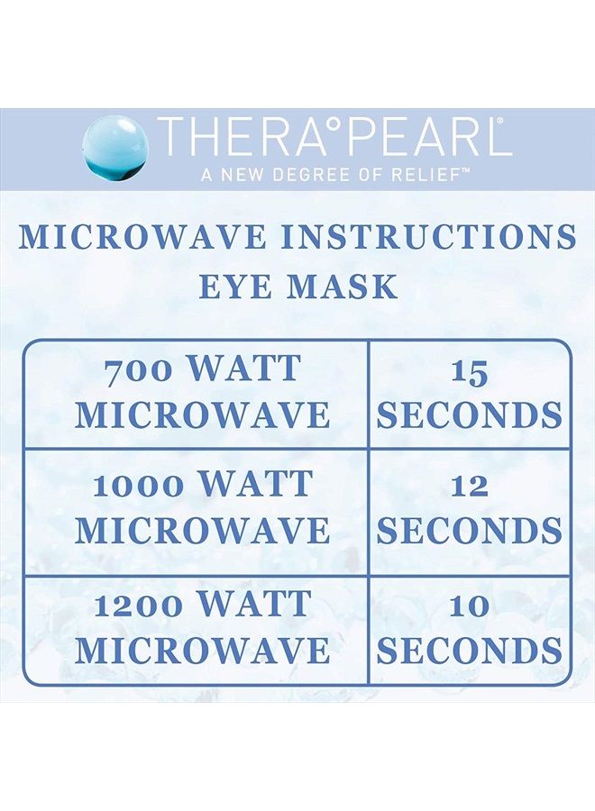TheraBand Eye Mask by TheraPearl, Ice Pack, Flexible Gel Beads for Hot Cold Therapy, for Puffy, Swollen Eyes & Relaxation, Non Toxic & Reusable - Image 3