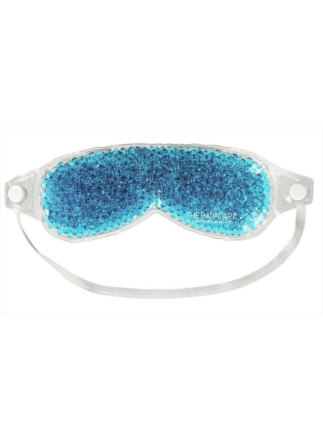 TheraBand Eye Mask by TheraPearl, Ice Pack, Flexible Gel Beads for Hot Cold Therapy, for Puffy, Swollen Eyes & Relaxation, Non Toxic & Reusable - Image 1