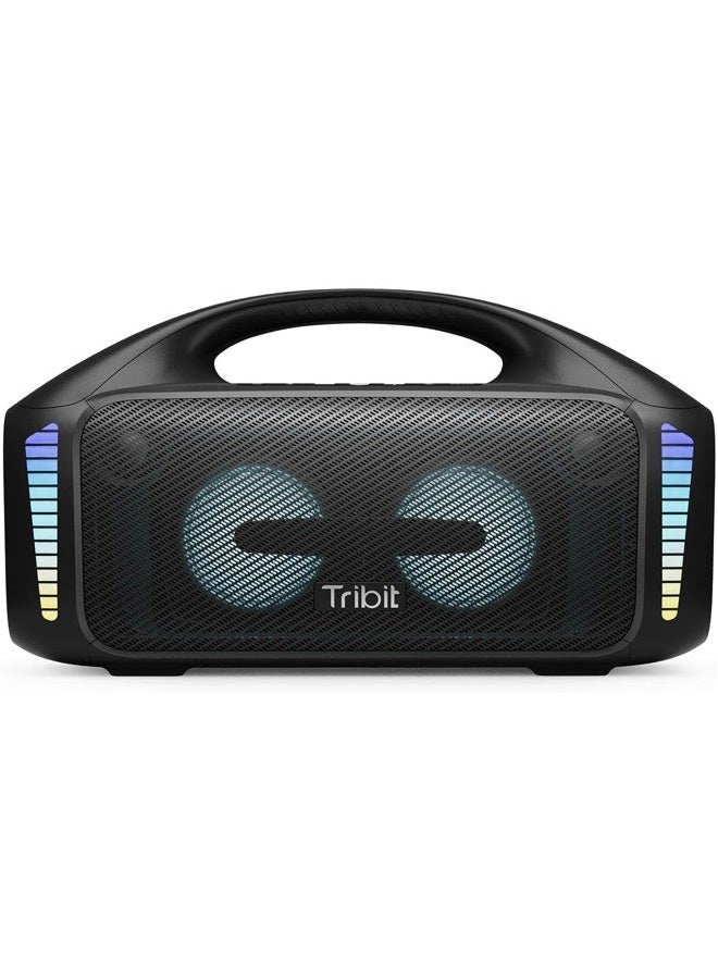 Tribit StormBox Blast Portable Speaker: 90W Loud Stereo Sound with XBass, IPX7 Waterproof Bluetooth Speaker with LED Light, Bluetooth 5.3&TWS, Custom EQ, 30H Playtime for Outdoor - Image 1