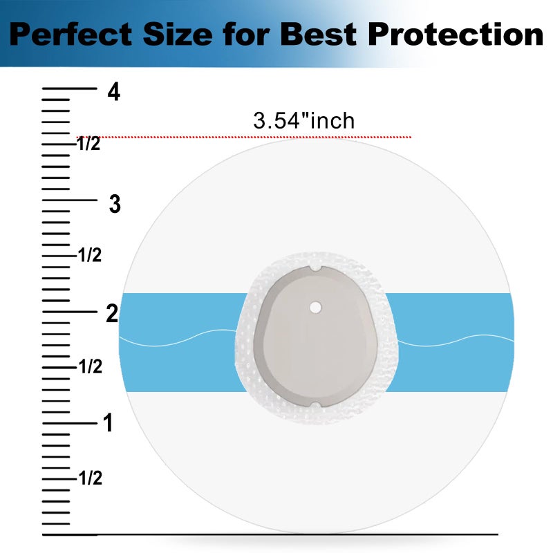 Kuruyo 60 Pack Dexcom g7 Over Patches Waterproof Stelo Adhesive Patches G7 Overpatch Transparent Full Sensor Covers Without Hole, Latex Free & Hypoallergenic Sweatproof, 15 Days Long Lasting - Image 5
