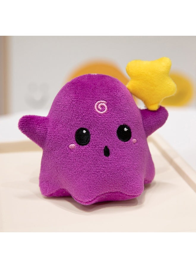 NIBEMINENT Halloween Ghost Plush Toy - Colorful Backpack Accessory Decoration