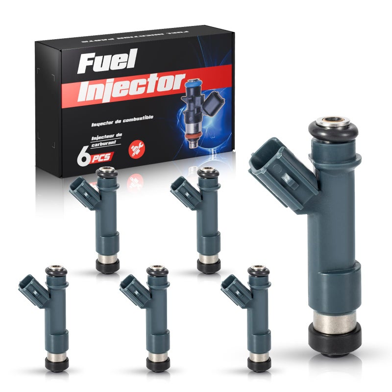 ENA Fuel Injector for FJ1083 2320909100 2320909100 8002119N Compatible with Toyota Tacoma Tundra V6 40L 2006 2007 2008 2009 2010 2011 2012 2013 2014 2015 Set of 6 - Image 2
